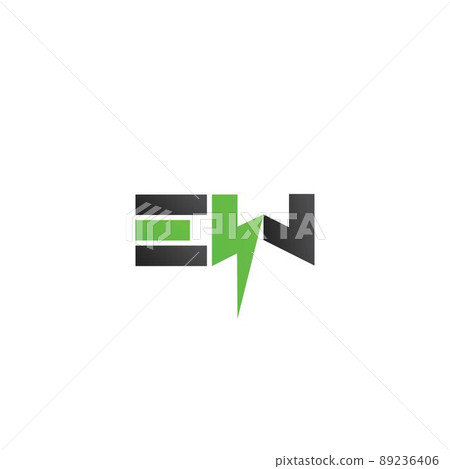 Modern and professional EW letter initials electric logo Modern and professional EW letter initials electric logo 89236406