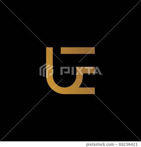 Modern and elegant UE letter initials logo design Modern and elegant UE letter initials logo design 89236421