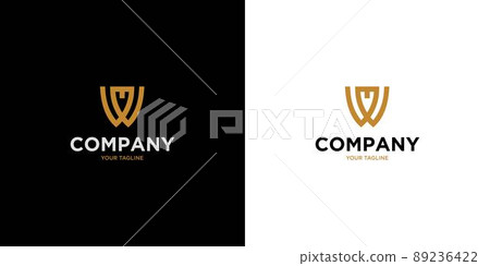 Modern and elegant, the WM letter initials logo Modern and elegant, the WM letter initials logo 89236422