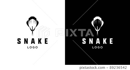 Cool and attractive snake illustration logo Cool and attractive snake illustration logo 89236542