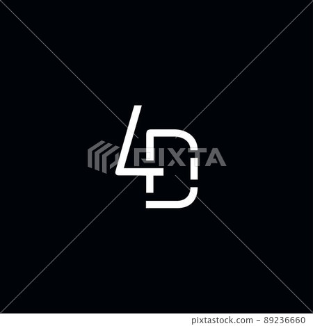 Amazing and modern initial letter 4D design 89236660
