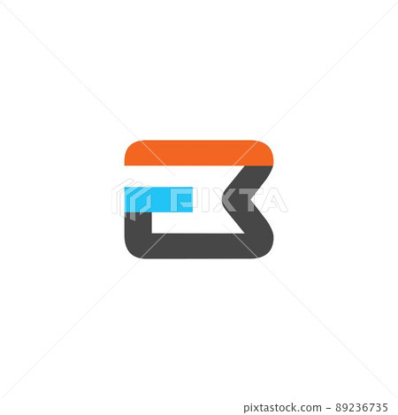 Modern and cool EB letter initial logo 89236735