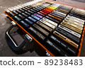 Small color sample boards. toned image for design - Colorful sets with cards for furniture 89238483