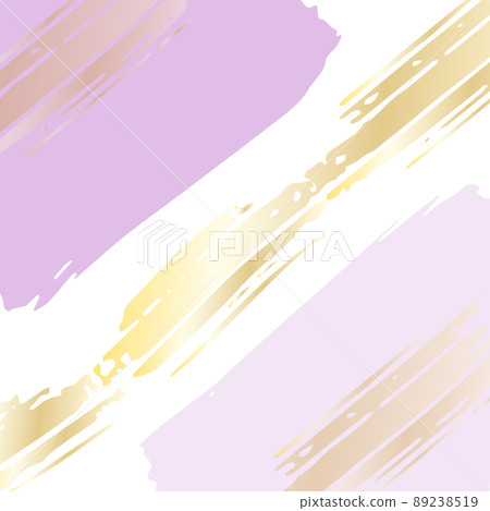 Brush strokes with gold gradient grunge elements 89238519