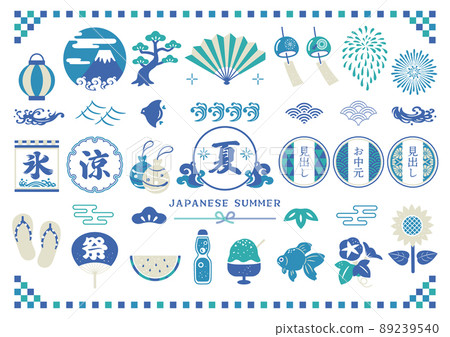 Summer Japanese-style material set Summer Japanese-style material set 89239540