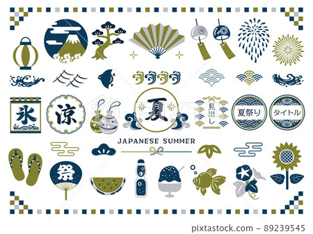 夏季日式材料 89239545