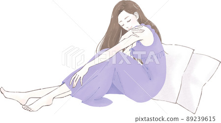 穿房間衣服的女人 89239615