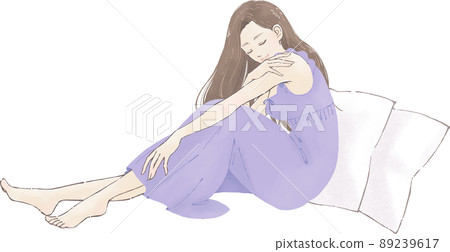 穿房間衣服的女人 89239617