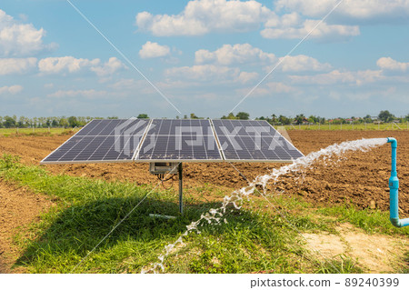 Solar panel for waterpump in agricultural field 89240399
