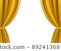 High-class golden curtain illustration material (transparent material, vector available) 89241368