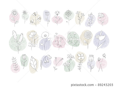 Flower / plant sketch Flower / plant sketch 89243203