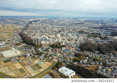 從江戶川上空的鳥瞰圖 從江戶川上空的鳥瞰圖 89243921