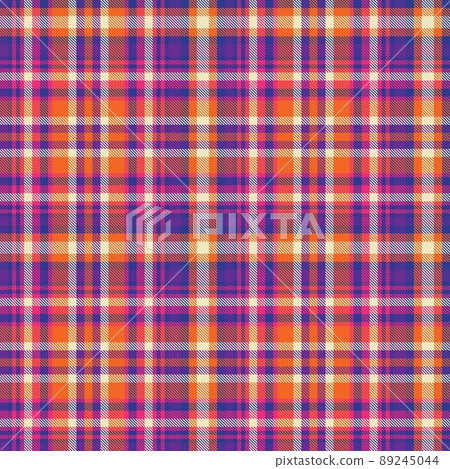 Colourful Plaid textured Seamless Pattern Colourful Plaid textured Seamless Pattern 89245044