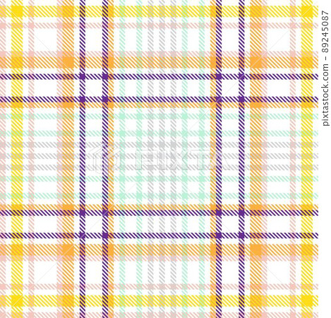 Colourful Plaid textured Seamless Patter Colourful Plaid textured Seamless Patter 89245087