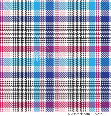 Colourful Plaid textured Seamless Pattern 89245180