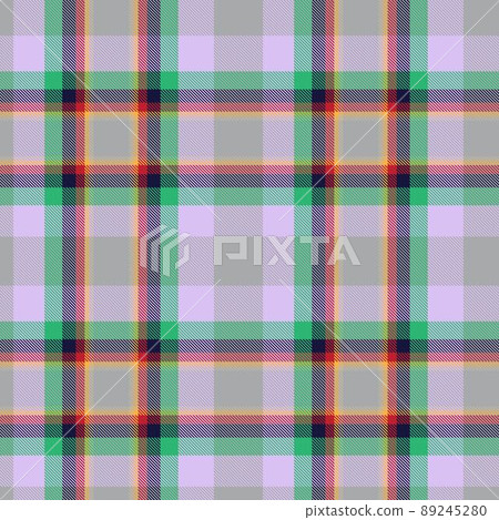 Colourful Plaid textured Seamless Pattern 89245280