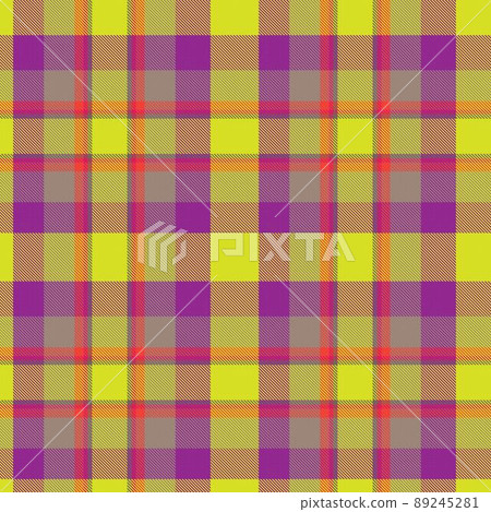 Colourful Plaid textured Seamless Pattern Colourful Plaid textured Seamless Pattern 89245281