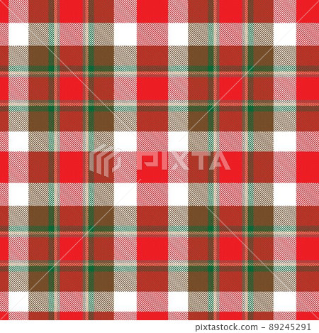 Colourful Plaid textured Seamless Pattern 89245291