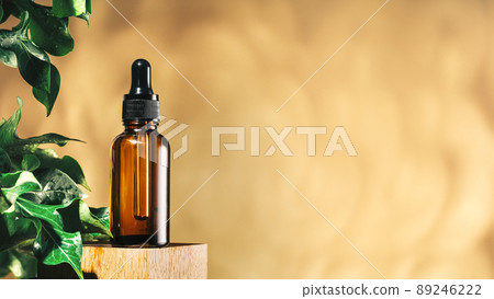 Natural medicine or aroma oil concept vial with dropper 89246222