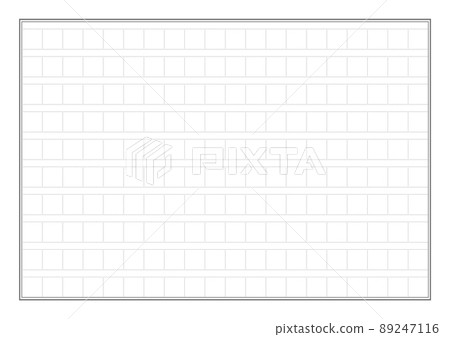 200-character black manuscript paper / stationery template ――20 characters x 10 steps ――Width A4 ratio 89247116