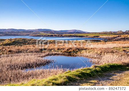 Dunkineely seen from McSwynes castle at St Johns Point in County Donegal - Ireland. 89247372