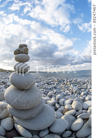 Scenery with stones Nariishi Beach (Kotoura Town) Scenery with stones Nariishi Beach (Kotoura Town) 89247467