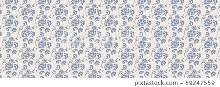 Peony seamless pattern material 89247559