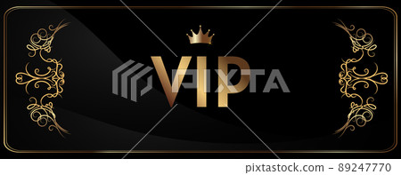 Vectors VIP card. Golden card with a crown. Black noble gradient geometric. Background with golden letters of invitation. Luxurious design for VIP members. Glitter and luxury. Vectors VIP card. Golden card with a crown. Black noble gradient geometric. Background with golden letters of invitation. Luxurious design for VIP members. Glitter and luxury. 89247770