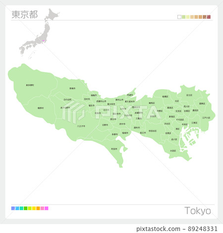 Map of Tokyo ・ Tokyo Map 89248331