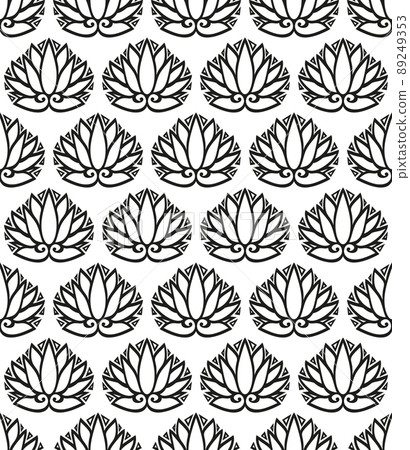 Japan style design flowers or leaves symbols seamless texture or pattern Japan style design flowers or leaves symbols seamless texture or pattern 89249353