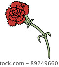 Red carnation 89249660