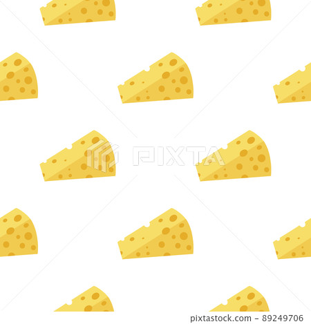Cheese seamless pattern. 89249706