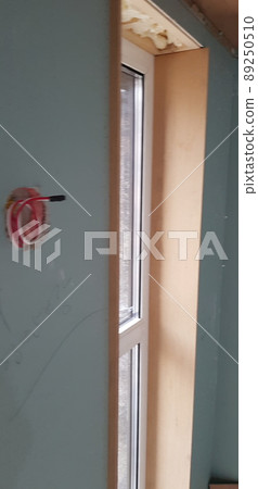 Construction site. Carpenter. Woodworking. Image. Design. Bird egg. Deck. Window frame construction. Construction site. Carpenter. Woodworking. Image. Design. Bird egg. Deck. Window frame construction. 89250510