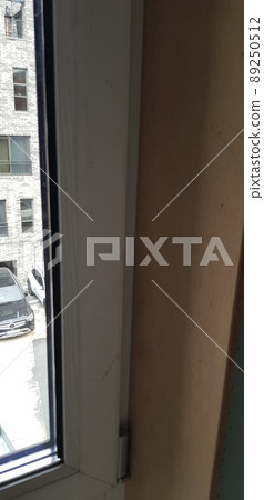 Construction site. Carpenter. Woodworking. Image. Design. Bird egg. Deck. Window frame construction. 89250512