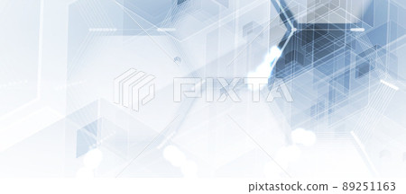 Abstract hexagon background. Technology poligonal design. Digital futuristic minimalism 89251163