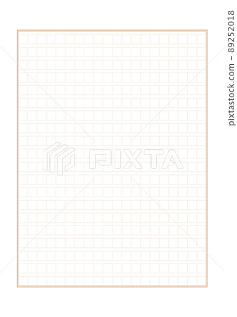 400-character brown horizontal manuscript paper / stationery template ――20 characters x 20 steps ――Width A4 ratio 89252018
