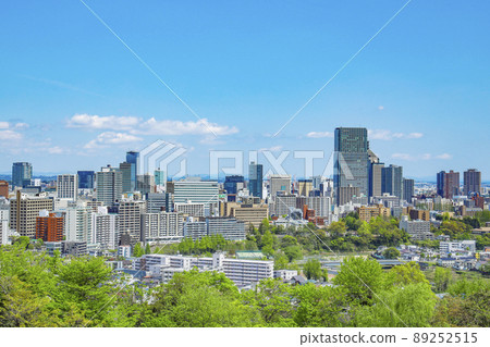 Sendai city panoramic view Sendai city panoramic view from Aoba Castle ruins 89252515