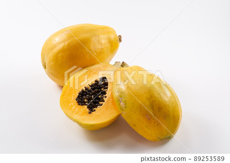 Papaya with white background 89253589