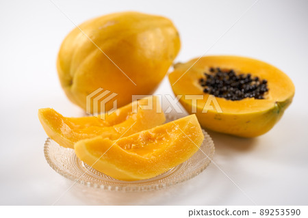 Papaya with white background 89253590