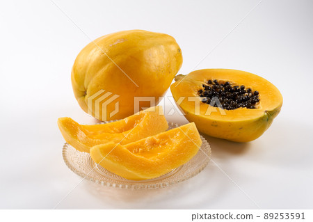 Papaya with white background 89253591