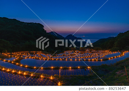 (Matsuzaki Town, Shizuoka Prefecture) Ishibu Rice Terraces, Ishibu Lights, Candle Night Event (Matsuzaki Town, Shizuoka Prefecture) Ishibu Rice Terraces, Ishibu Lights, Candle Night Event 89253647