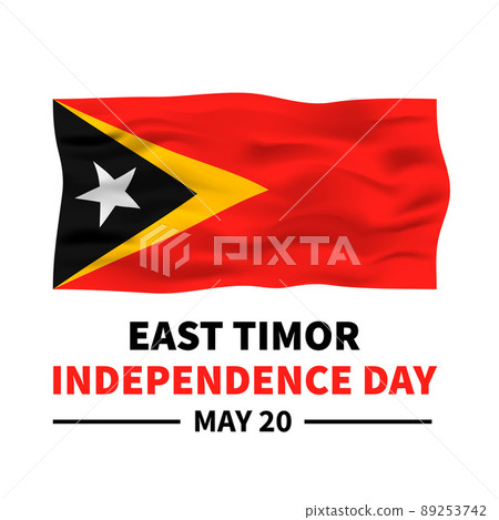 East Timor Independence Day typography poster with flag. Vector template for banner, greeting card, flyer, etc East Timor Independence Day typography poster with flag. Vector template for banner, greeting card, flyer, etc 89253742