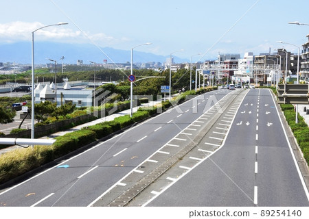 Fujisawa City, Kanagawa Prefecture National Highway No. 134 and Katase Cityscape Fujisawa City, Kanagawa Prefecture National Highway No. 134 and Katase Cityscape 89254140