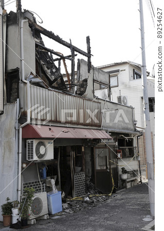 Fire site Fire burn mark Fire outbreak site 89254627