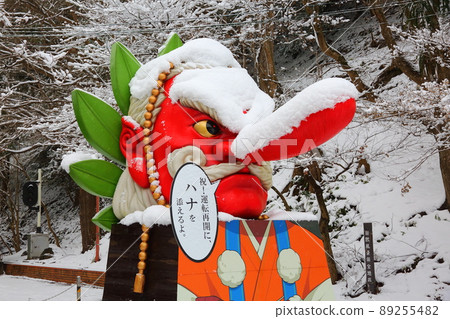 Kurama-dera snow scene Kurama-dera snow scene 89255482