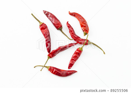 Chili white background Chili white background 89255506