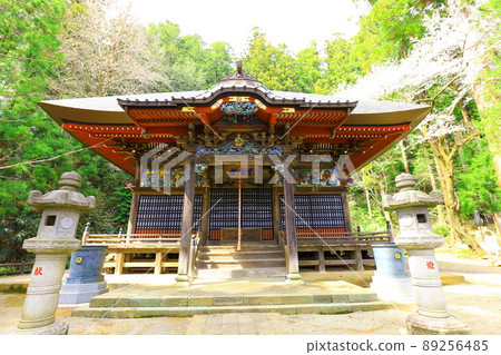 Cherry blossoms at Daihiganji Temple in Akiruno City Cherry blossoms at Daihiganji Temple in Akiruno City 89256485