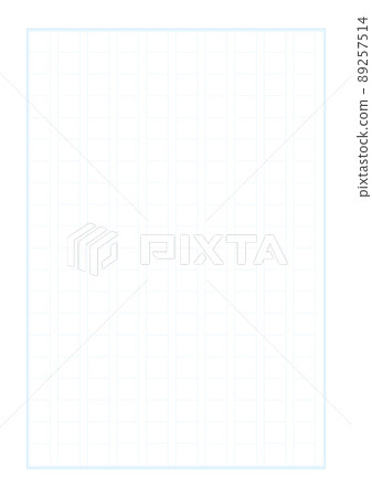 200-character light blue vertical writing manuscript paper / stationery template ――20 characters x 10 steps ――A4 ratio 89257514