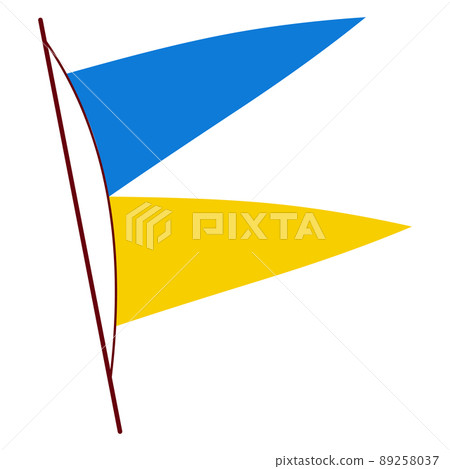 Ukrainian flag. Ukraine flag on white background. National flags waving symbols. Banner design elements Ukrainian flag. Ukraine flag on white background. National flags waving symbols. Banner design elements 89258037