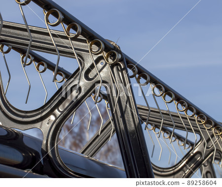 part of a metal header for a combine harvester for harvesting cereals 89258604